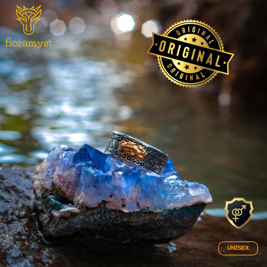 🐉🔥Anillo feng shui Premium Dragon Dorado🔥🐉