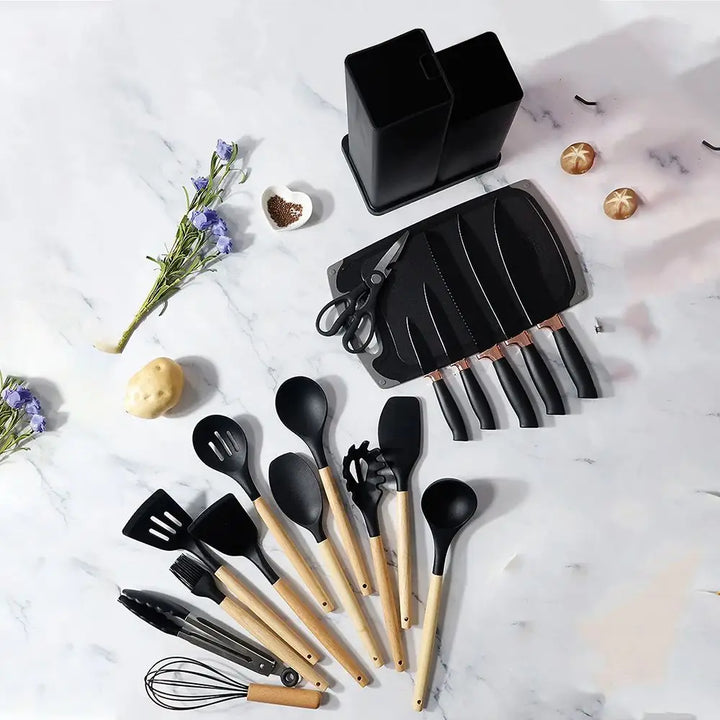 SET DE UTENSILIOS 18 PIEZAS 👨🏻‍🍳👩🏻‍🍳🔪