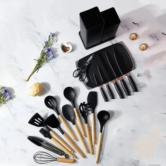 SET DE UTENSILIOS 18 PIEZAS 👨🏻‍🍳👩🏻‍🍳🔪