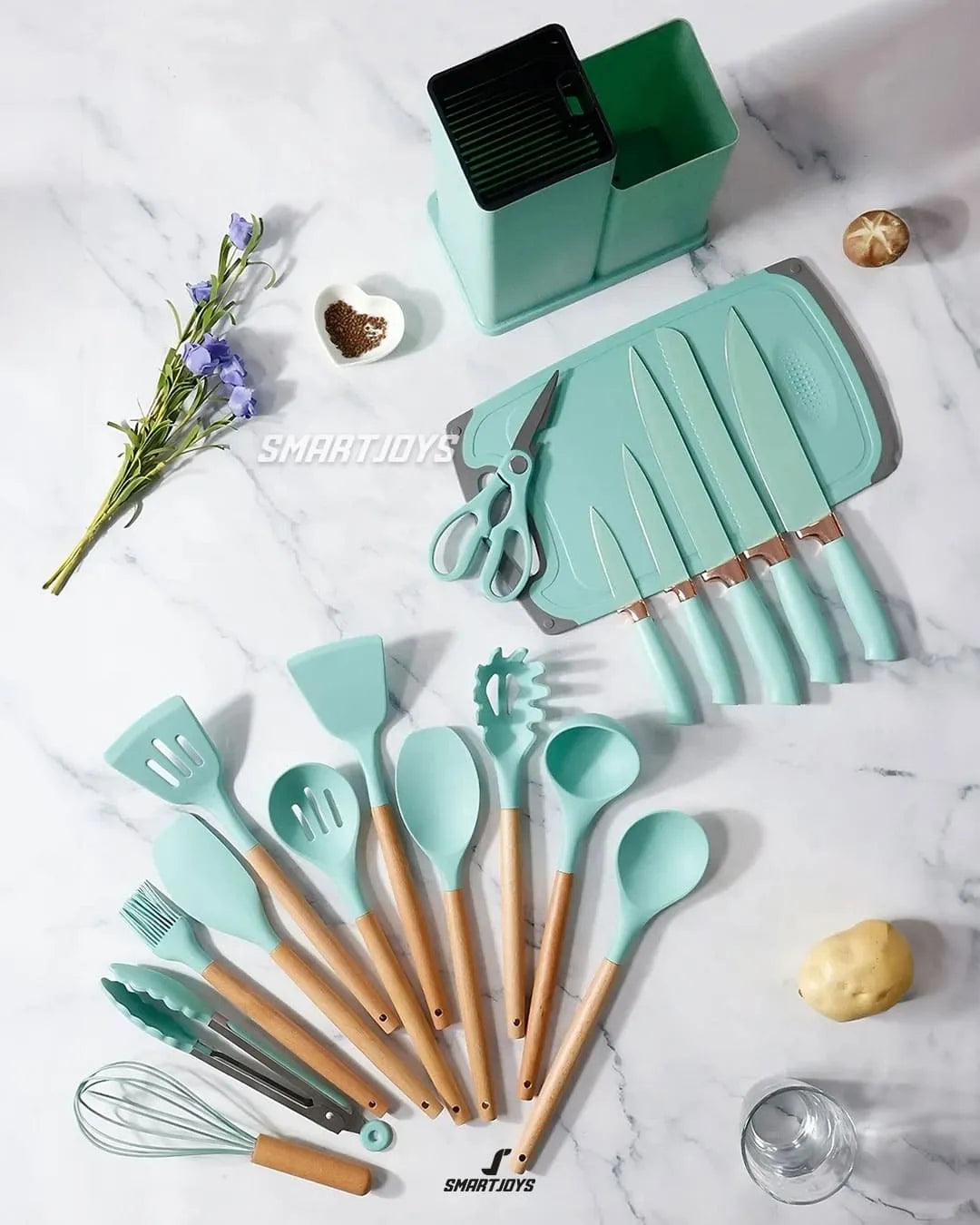 SET DE UTENSILIOS 18 PIEZAS 👨🏻‍🍳👩🏻‍🍳🔪