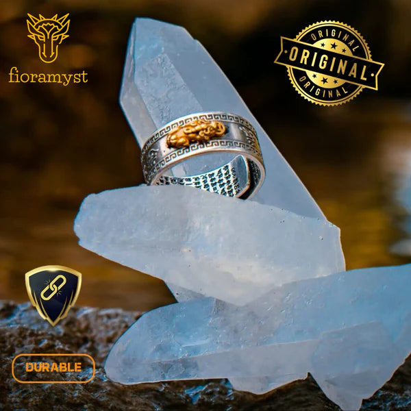🐉🔥Anillo feng shui Premium Dragon Dorado🔥🐉